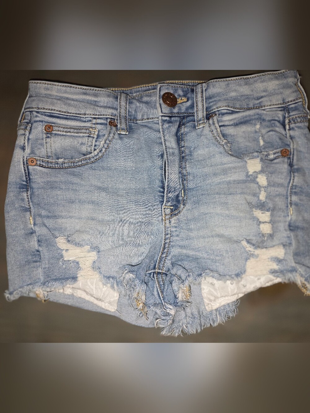 American Eagle Outfitters Light Blue High Rise Shorties Size 2 ❤️❤️